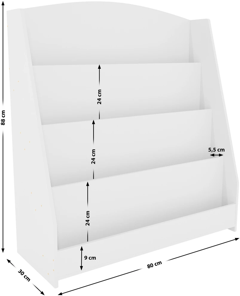 Clp Trading Knygų lentyna Melfa 80 cm