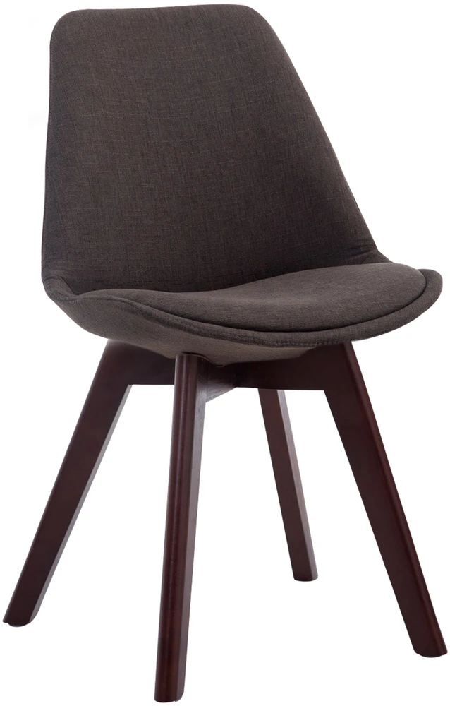 Clp Trading Mville Lankytojų kėdė CLP Borneo V2, riešutmedžio spalvos, audinys