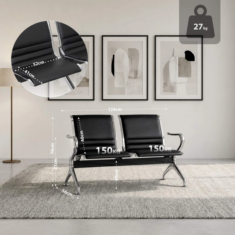 Clp Trading „Wartebank“ dvivietė sofa, Frankfurto modelis