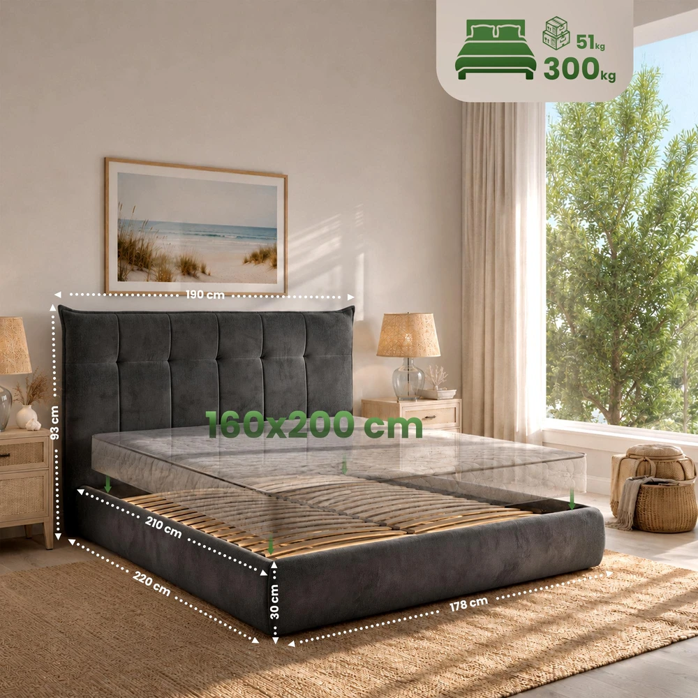 Clp Trading Lova Mirka 160x200 cm audinys