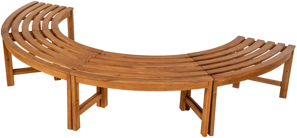 Clp Trading Mville CLP sodo suoliukas aplink medį Male, 250 cm, pusapvalis, be atlošo