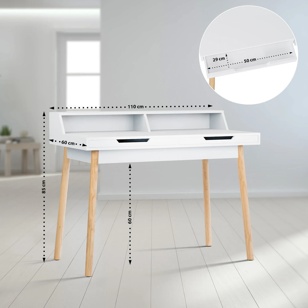 Clp Trading Mville Rašomasis stalas Eaton 110 cm