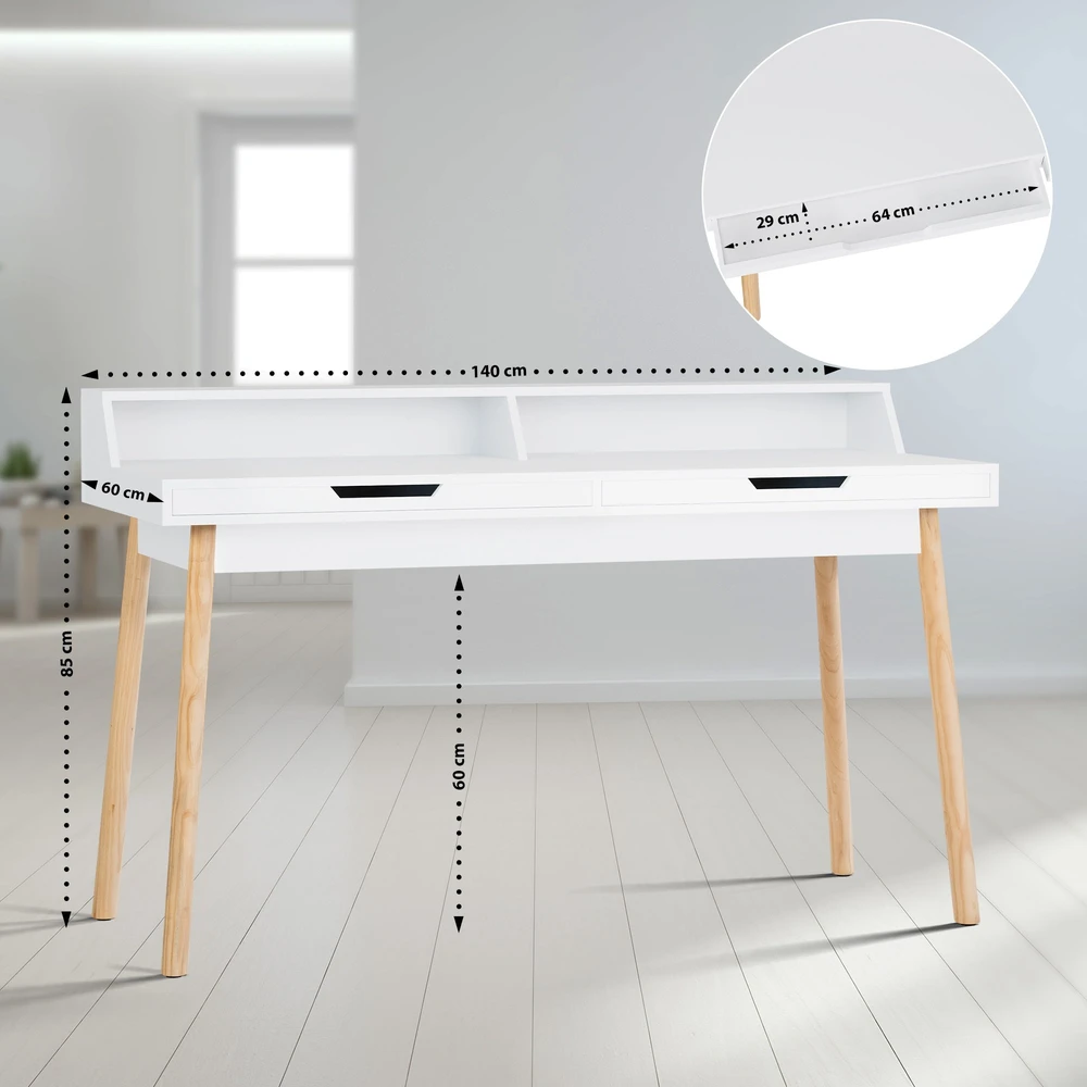 Clp Trading Mville Rašomasis stalas Eaton 140 cm