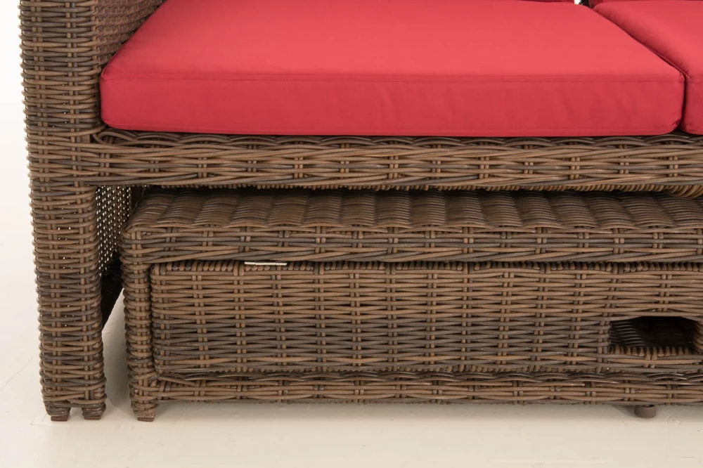 Clp Trading Mville Sofa Ancona rubino raudonos spalvos 5 mm