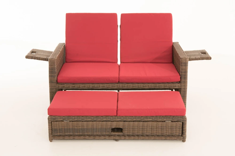 Clp Trading Mville Sofa Ancona rubino raudonos spalvos 5 mm