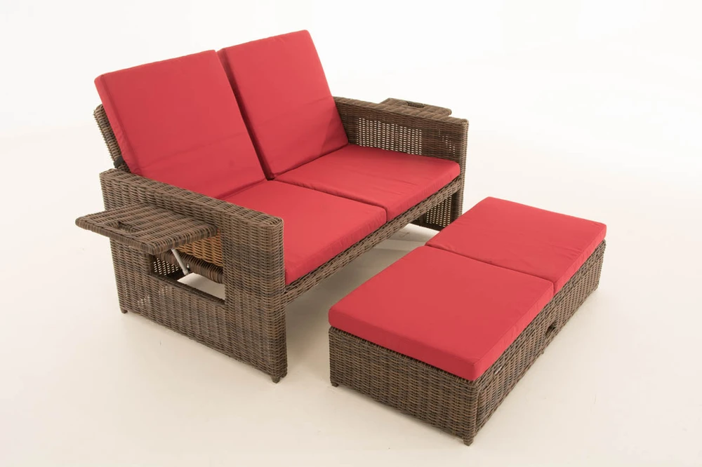 Clp Trading Mville Sofa Ancona rubino raudonos spalvos 5 mm