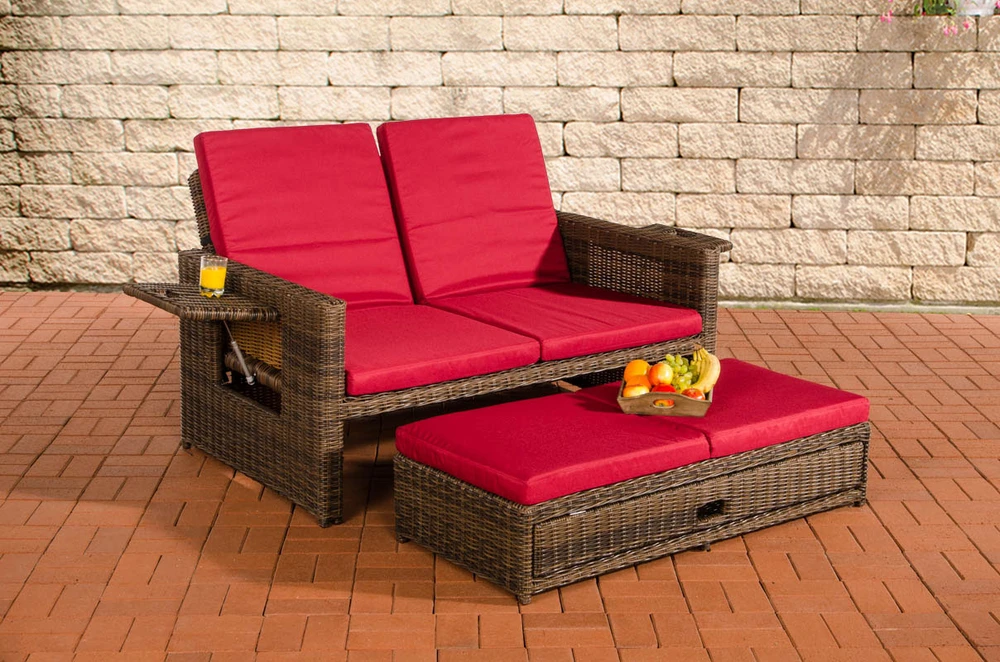 Clp Trading Mville Sofa Ancona rubino raudonos spalvos 5 mm