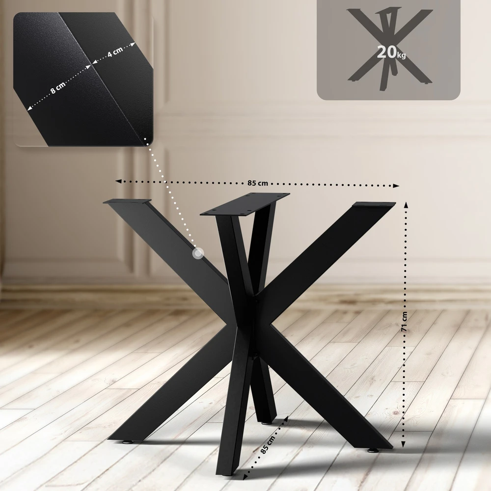 Clp Trading Stalo kojos Hardwick 85x85x71 cm