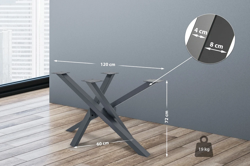 Clp Trading Stalo kojos Jimmy 120x60x72