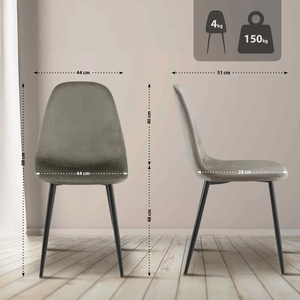 Clp Trading Mville Valgomojo kėdė Napier Velvet