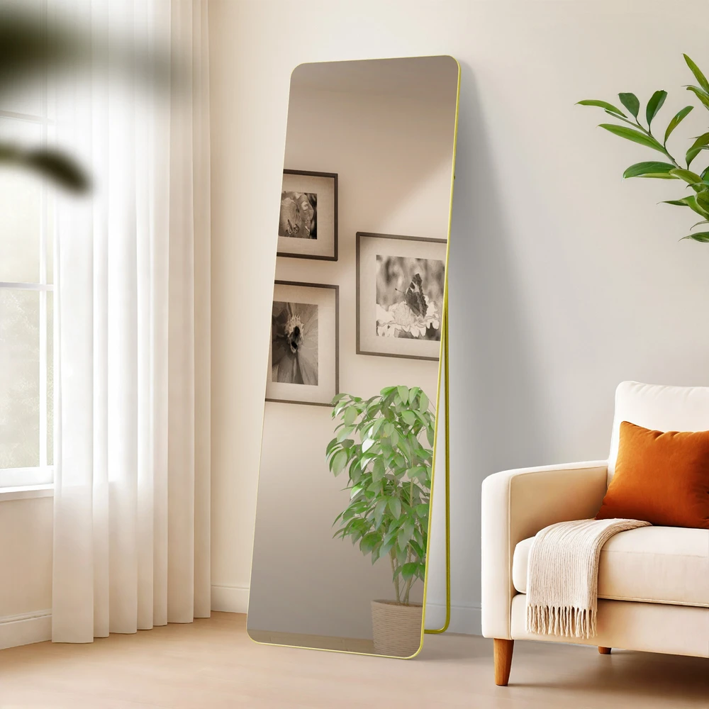 Clp Trading Mville Veidrodis CLP Gurnee, 160x50 cm, auksinis blizgus