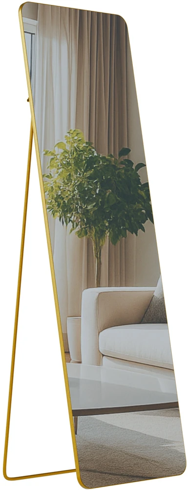 Clp Trading Mville Veidrodis CLP Gurnee, 160x50 cm, auksinis blizgus