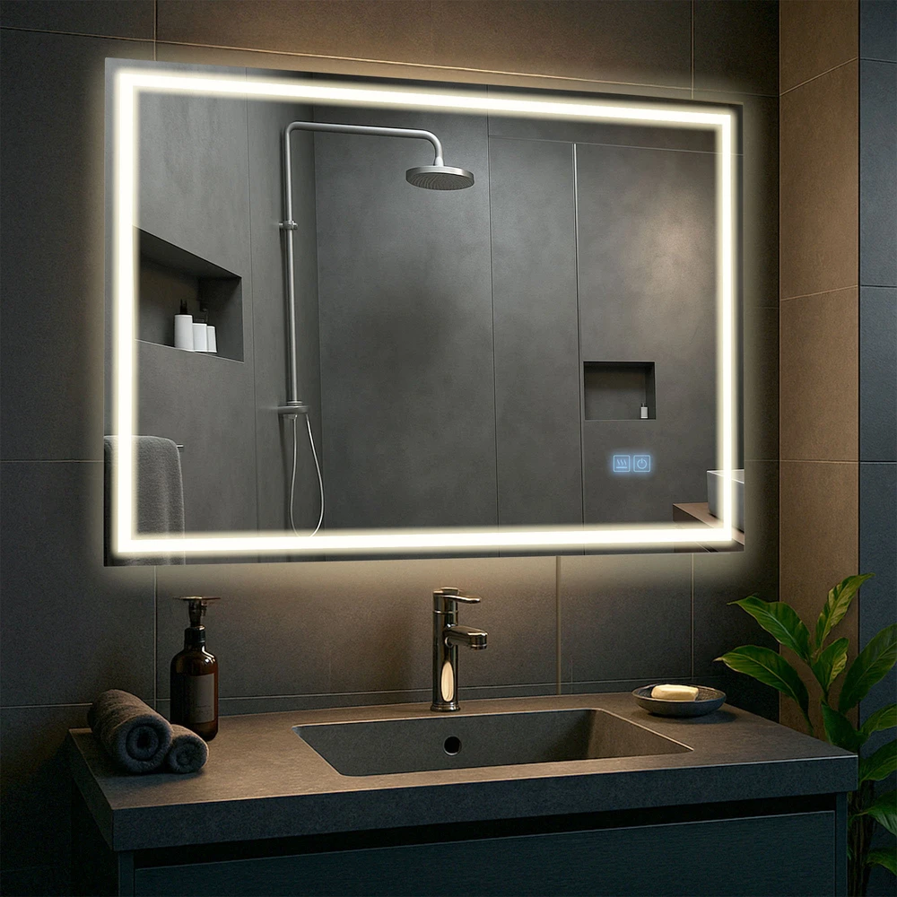 Clp Trading Vonios veidrodis Jaffrey 70x100 su Bluetooth