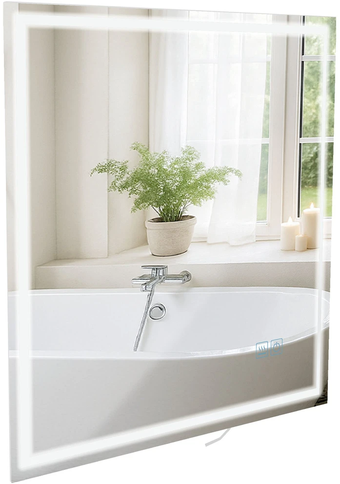 Clp Trading Vonios veidrodis Jaffrey 80x80 be Bluetooth