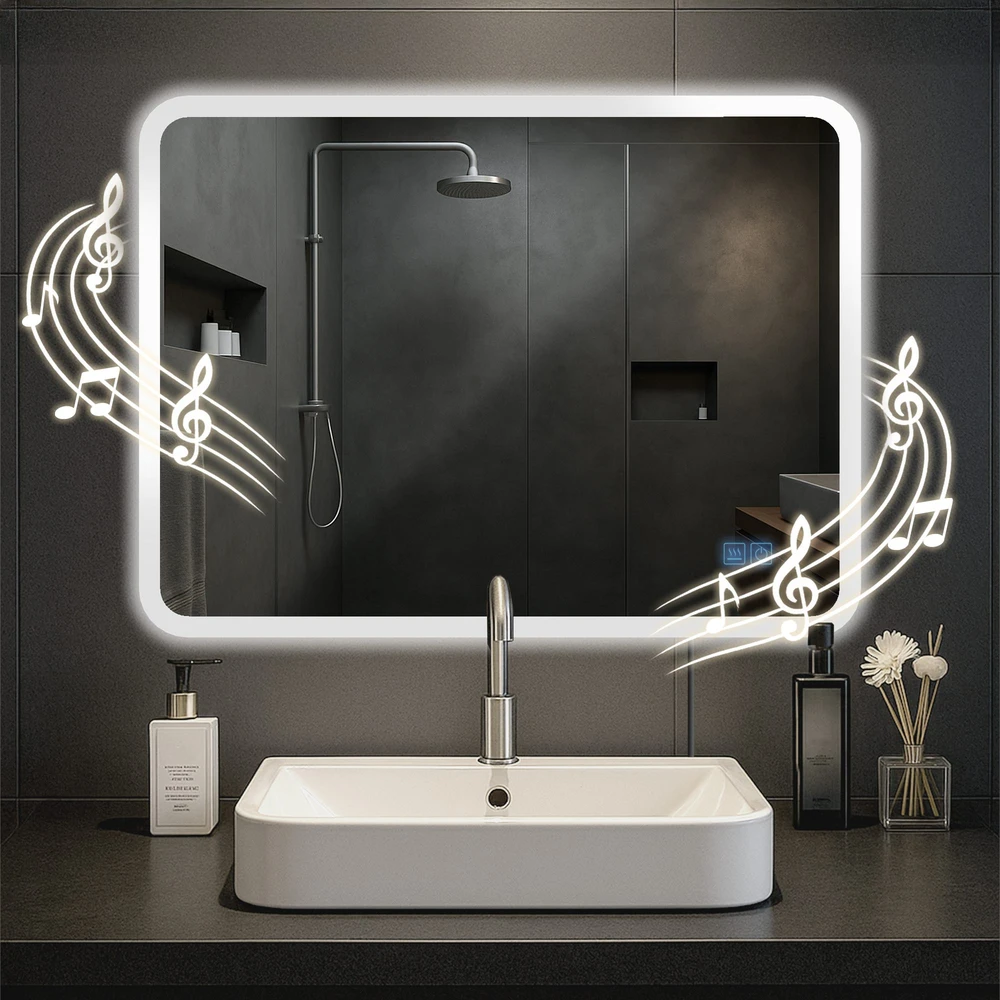 Clp Trading Vonios veidrodis Jericho 60x80 su „Bluetooth“