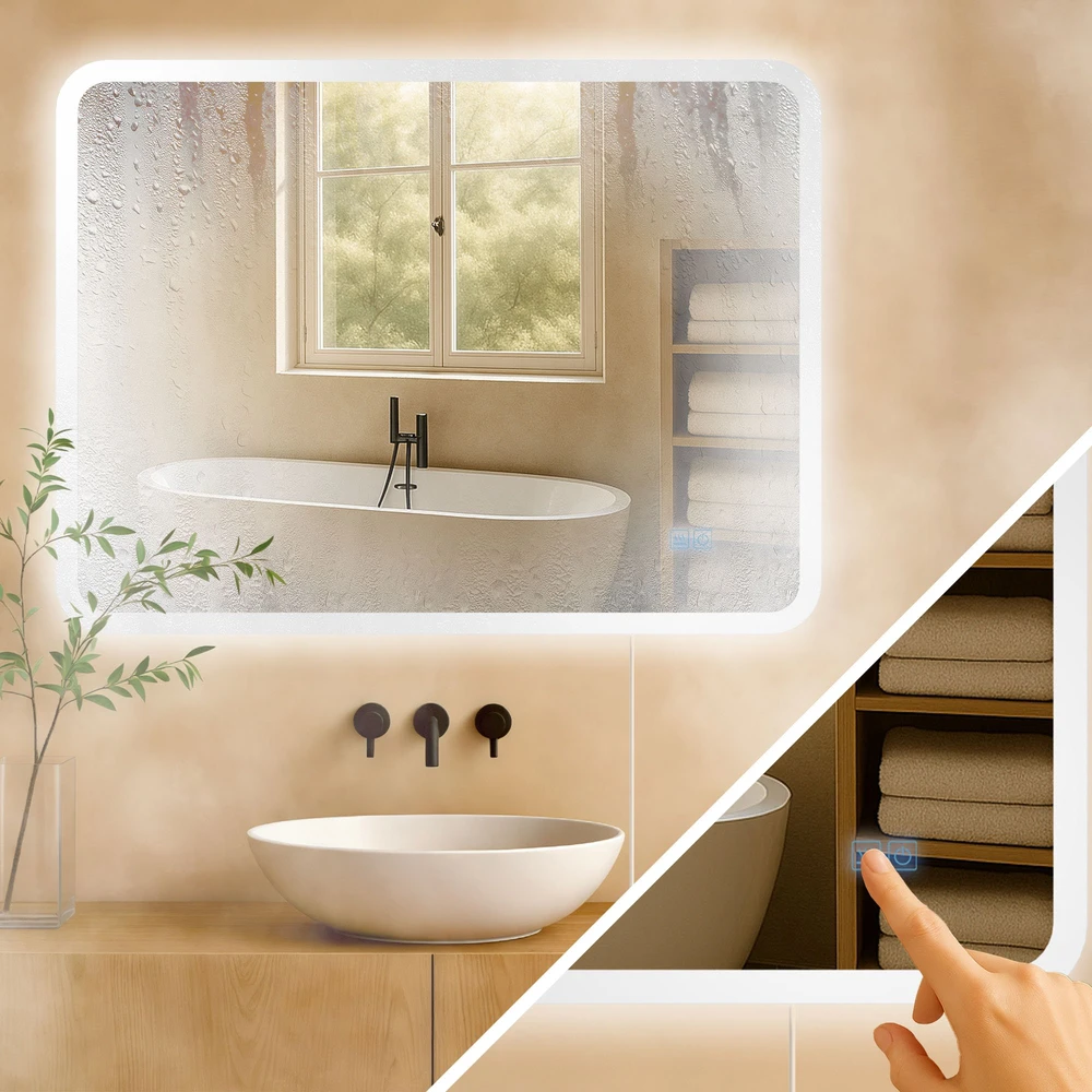 Clp Trading Vonios veidrodis Jericho 60x80 be Bluetooth