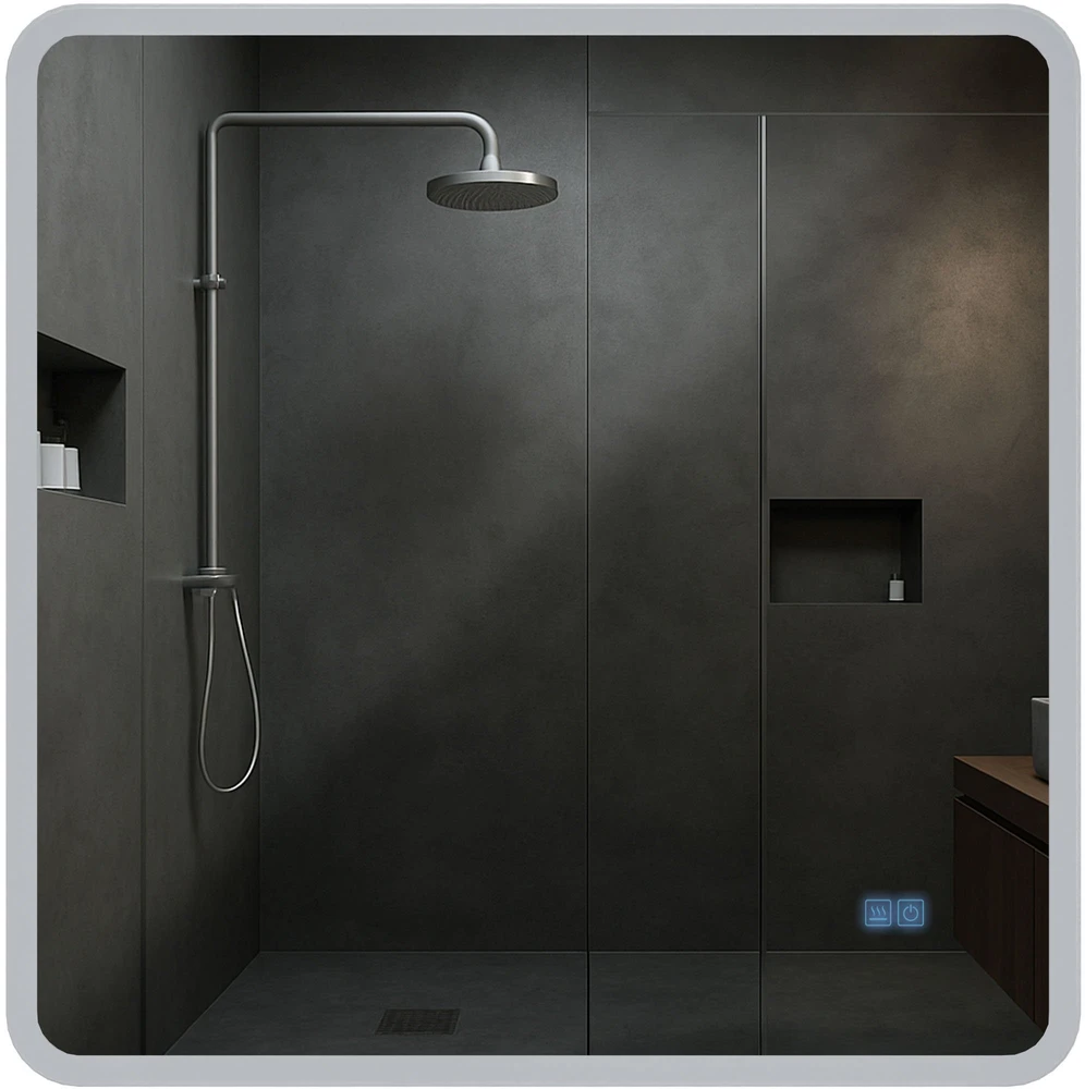 Clp Trading Vonios veidrodis Jericho 80x80 su „Bluetooth“