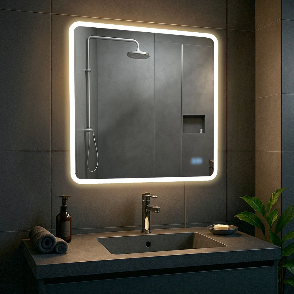 Clp Trading Vonios veidrodis Jericho 80x80 su „Bluetooth“