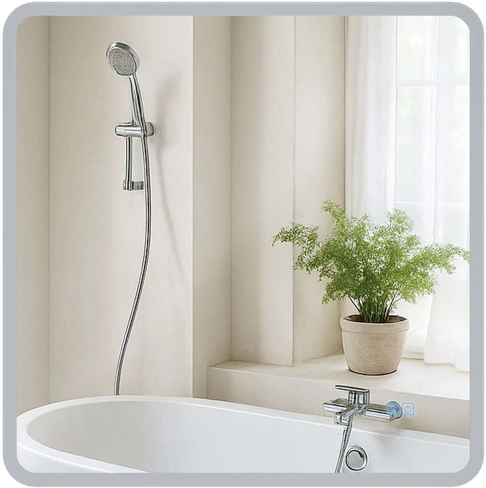 Clp Trading Vonios veidrodis Jericho 80x80 be Bluetooth