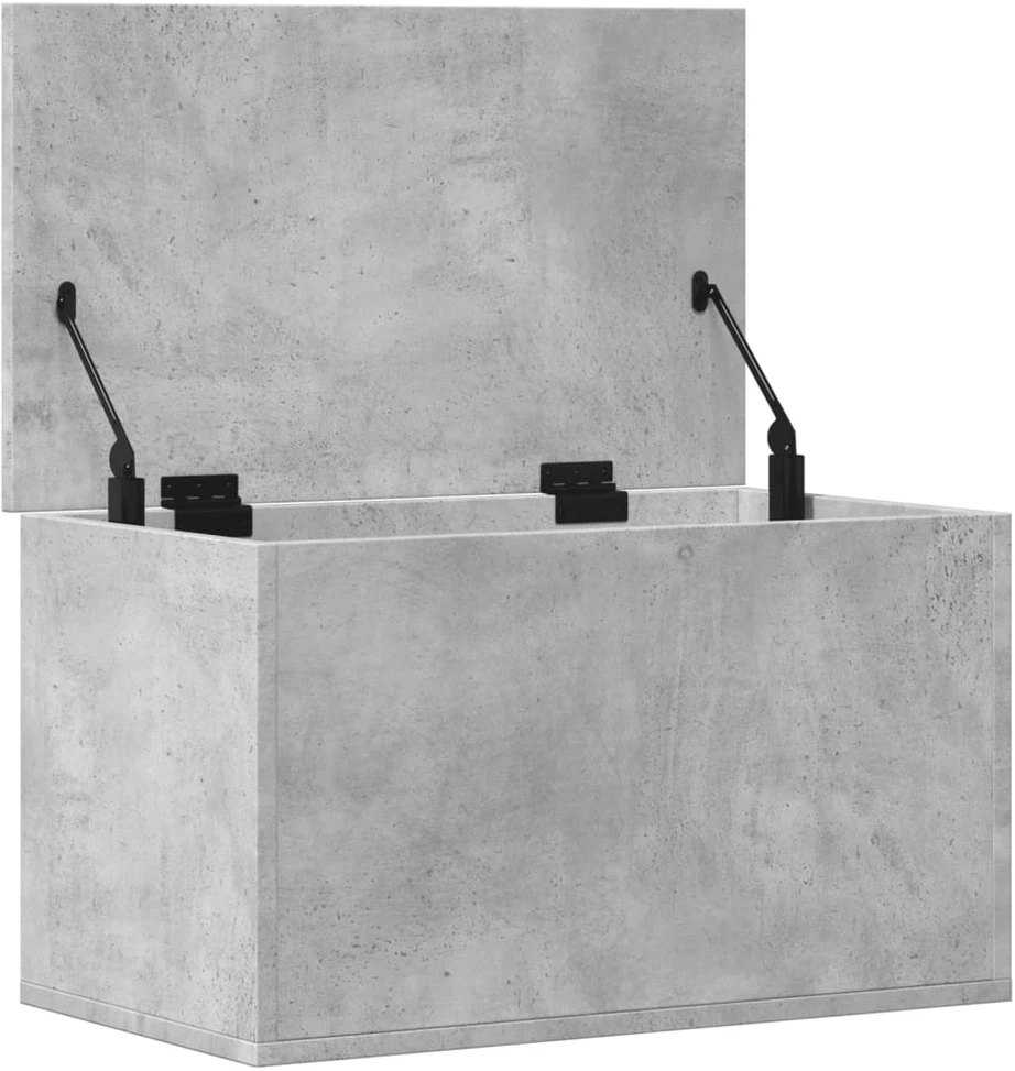 Daiktadėžė, betono pilkos spalvos, 60x35x35cm, apdirbta mediena