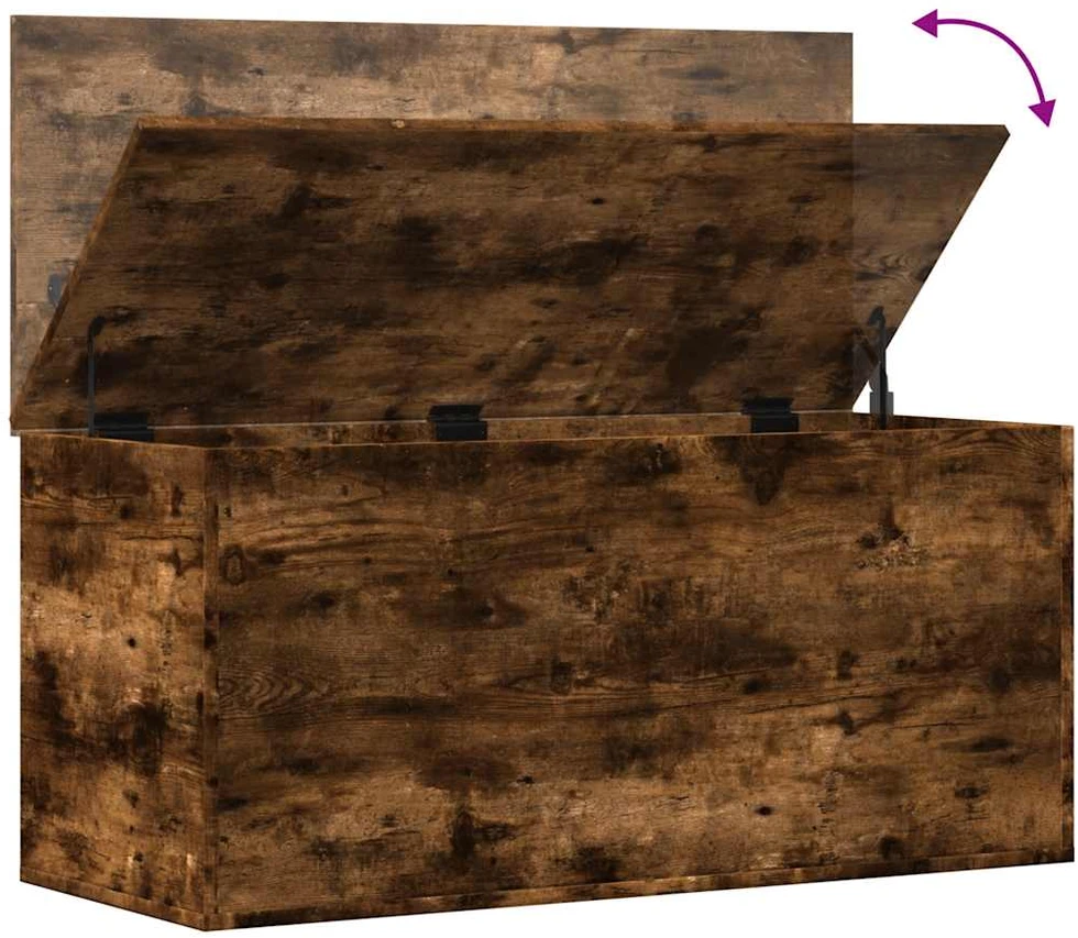 Daiktadėžė, dūminio ąžuolo, 100x42x46cm, apdirbta mediena