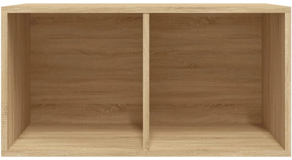 Dėžė vinilinėms plokštelėms, ąžuolo, 71x34x36cm, mediena