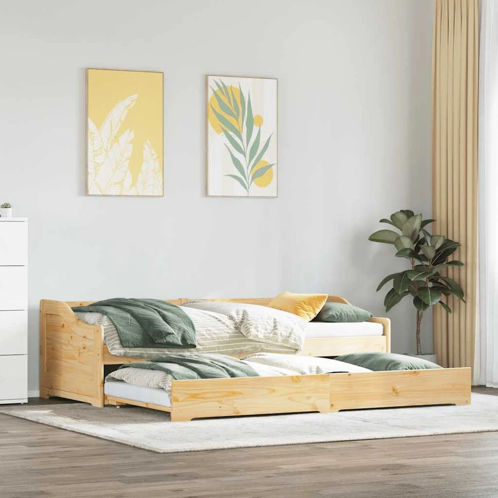 Dienos lova su ištraukiama dalimi be čiužinio IRUN 90x200 cm
