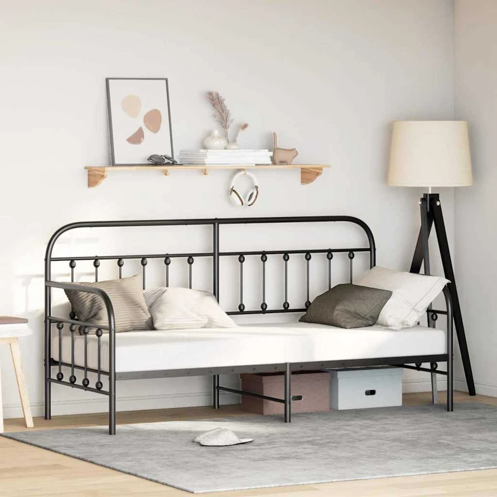 Lova Dienos lovos rėmas Juoda 75 x 190 cm