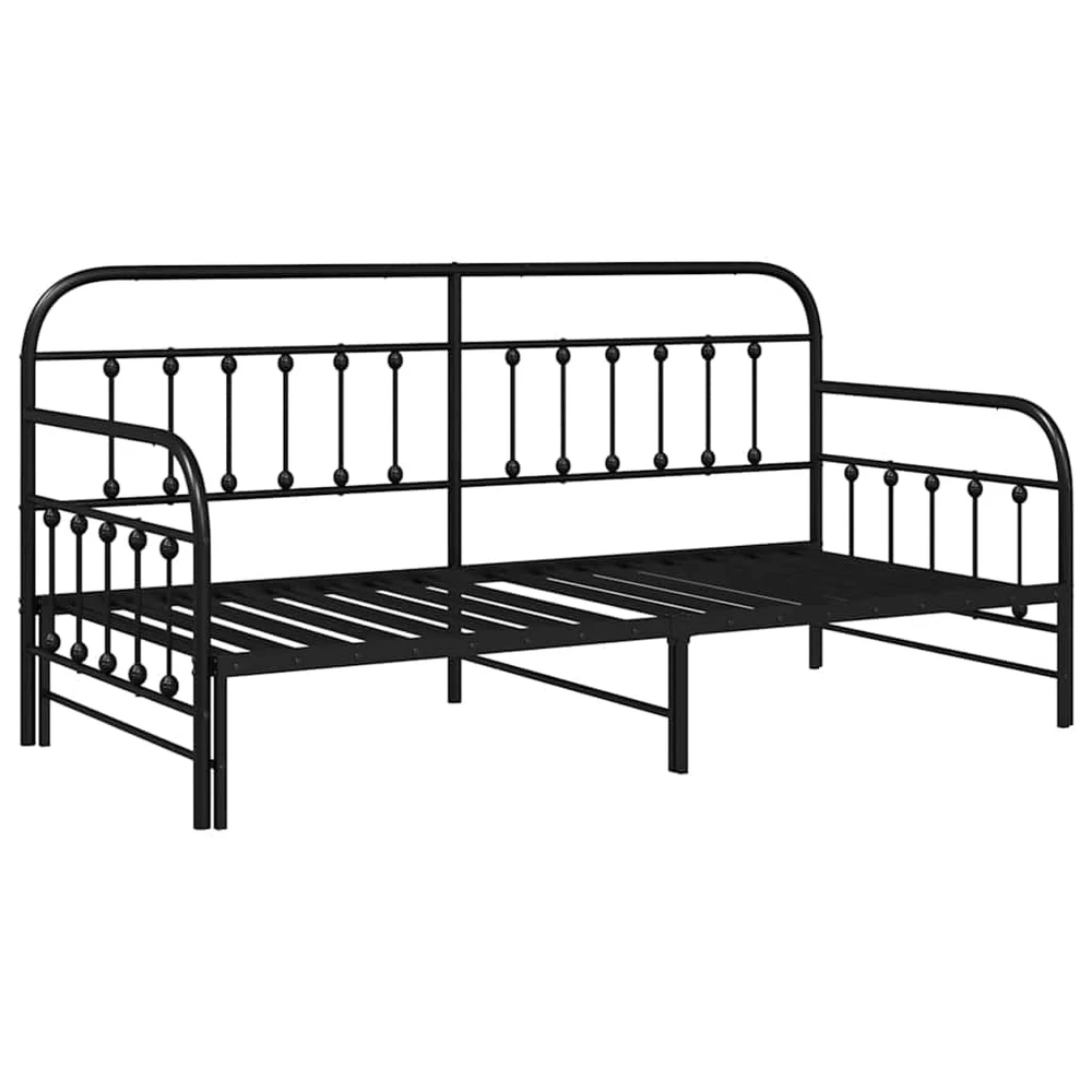 Dienos lovos rėmas Juoda 90 x 200 cm