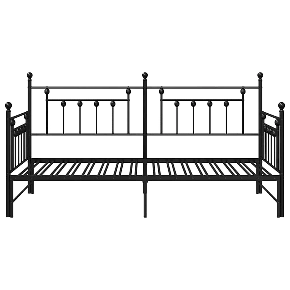 Dienos lovos rėmas Juoda 90 x 200 cm Plienas