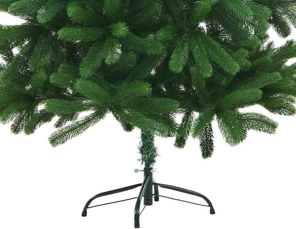 Dirbtinė apšviesta Kalėdų eglutė su žaisliukais, žalia, 150cm