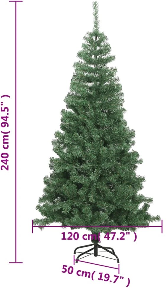 Dirbtinė Kalėdinė eglutė, L, 240 cm, žalia