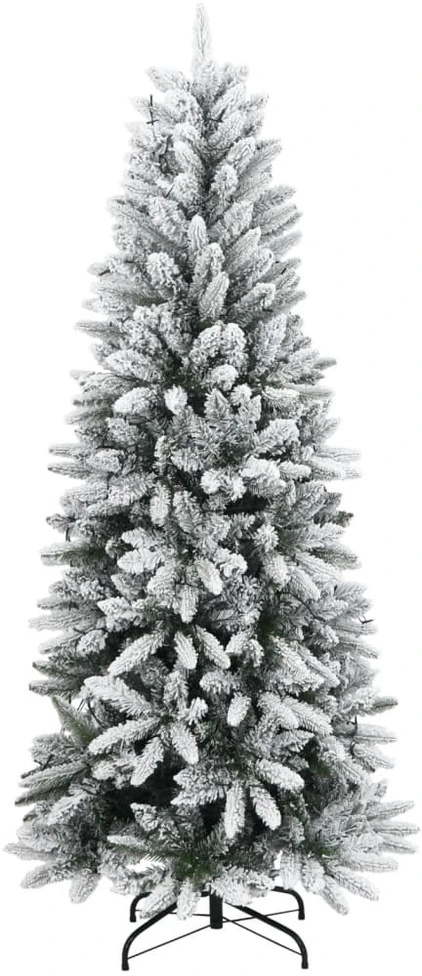 Dirbtinė Kalėdų eglutė su 150 LED lempučių ir sniegu, 150cm