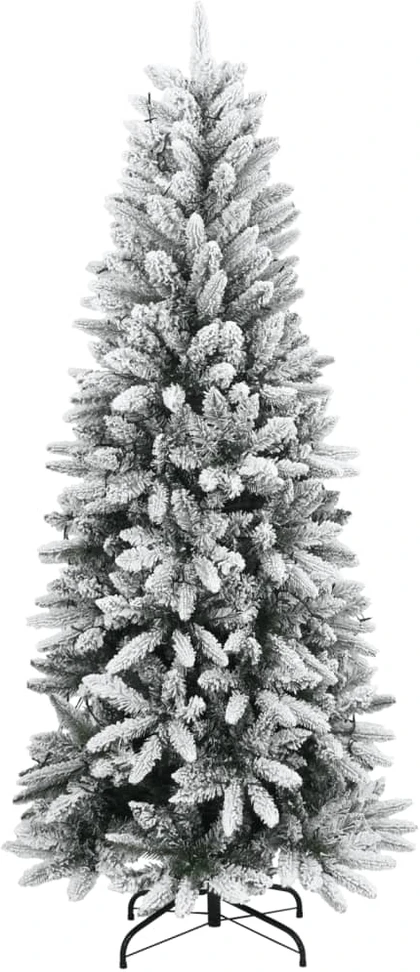 Dirbtinė Kalėdų eglutė su 150 LED lempučių ir sniegu, 120cm