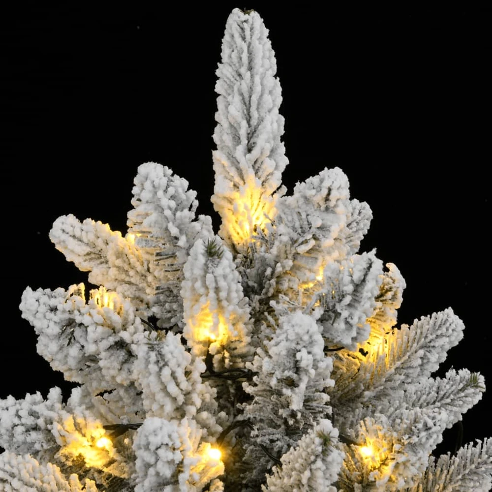 Dirbtinė Kalėdų eglutė su 150 LED lempučių ir sniegu, 150cm