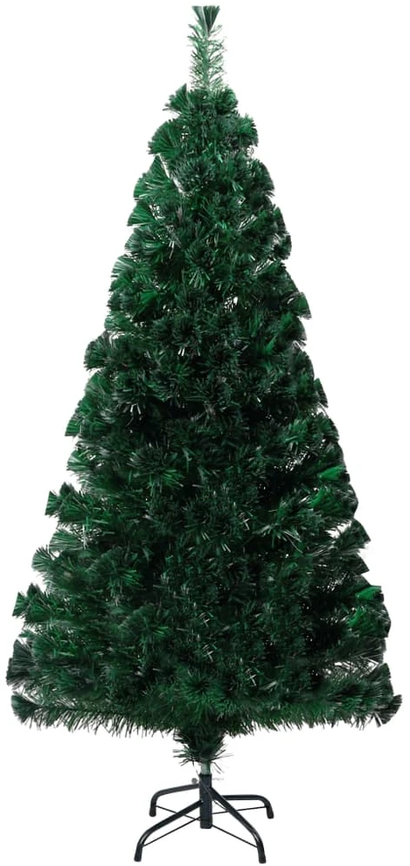 Dirbtinė Kalėdų eglutė su stovu, žalia, 150cm, optinis pluoštas