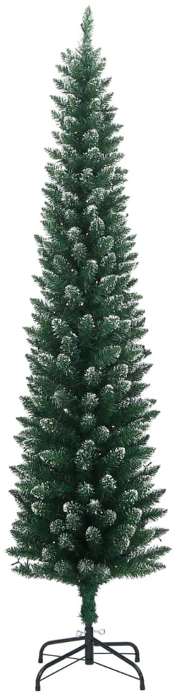 Dirbtinė siaura Kalėdų eglutė, 150 LED, 120cm