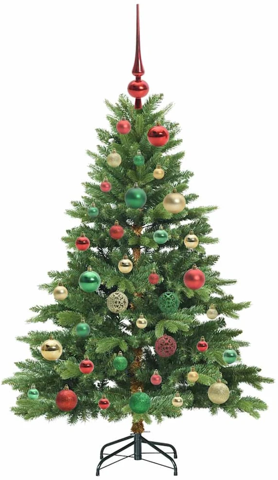 Dirbtinė Sulankstoma Kalėdų Eglutė 120 cm 150 LED Šilta balta