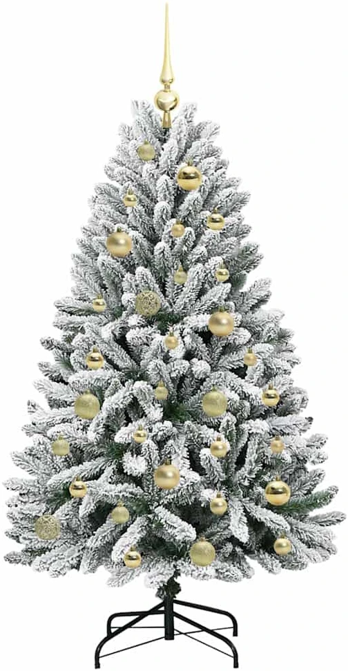 Dirbtinė Sulankstoma Kalėdų Eglutė 120 cm 150 LED Šilta balta