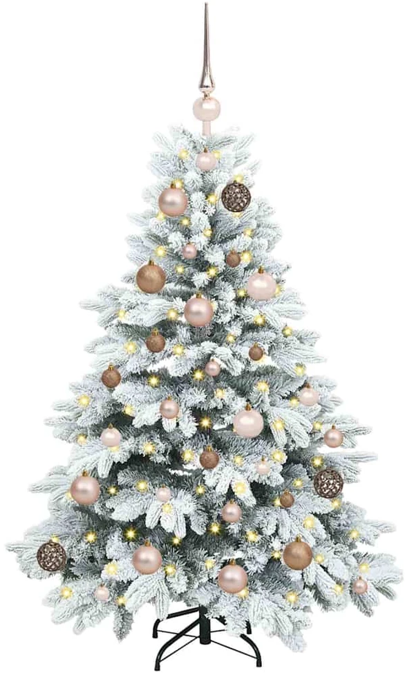 Dirbtinė Sulankstoma Kalėdų Eglutė 120 cm 150 LED Šilta balta