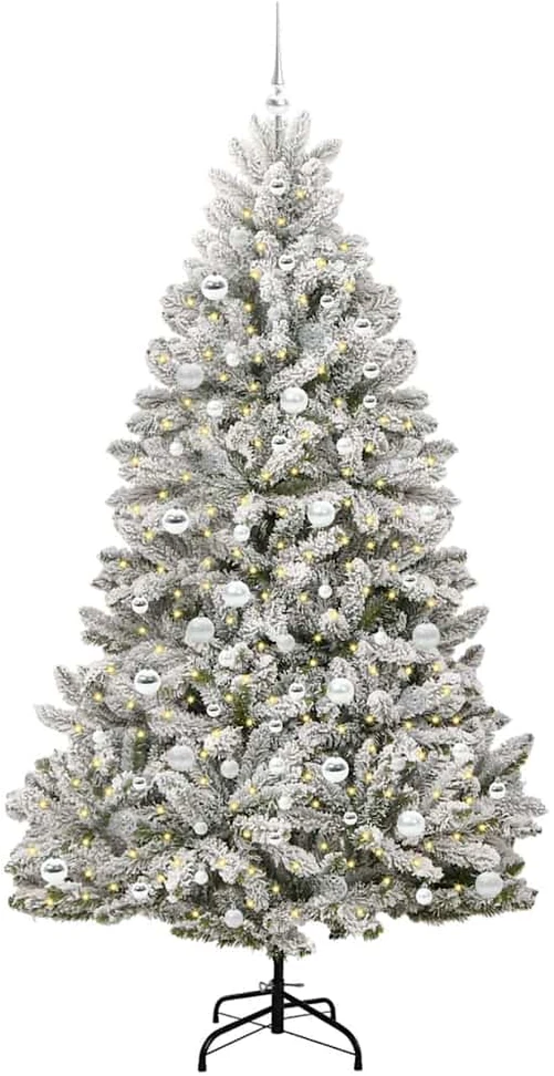 Dirbtinė Sulankstoma Kalėdų Eglutė 210 cm 300 LED Šilta balta