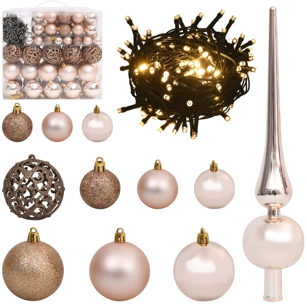 Dirbtinė Sulankstoma Kalėdų Eglutė 210 cm 300 LED Šilta balta