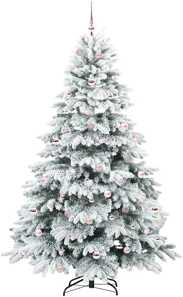 Dirbtinė Sulankstoma Kalėdų Eglutė 210 cm 300 LED Šilta balta