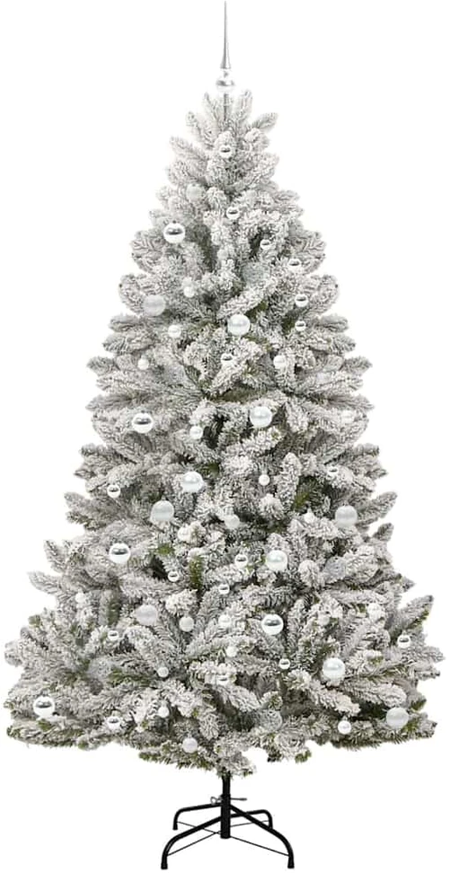 Dirbtinė Sulankstoma Kalėdų Eglutė 210 cm 300 LED Šilta balta