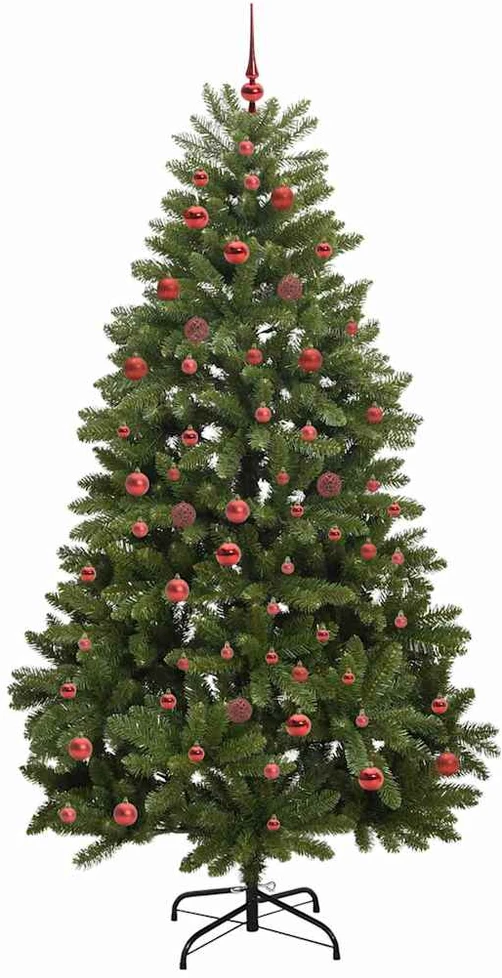 Dirbtinė Sulankstoma Kalėdų Eglutė 210 cm 300 LED Šilta balta