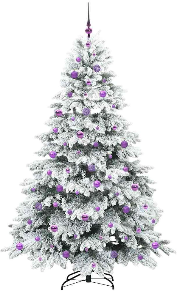 Dirbtinė Sulankstoma Kalėdų Eglutė 210 cm 300 LED Šilta balta