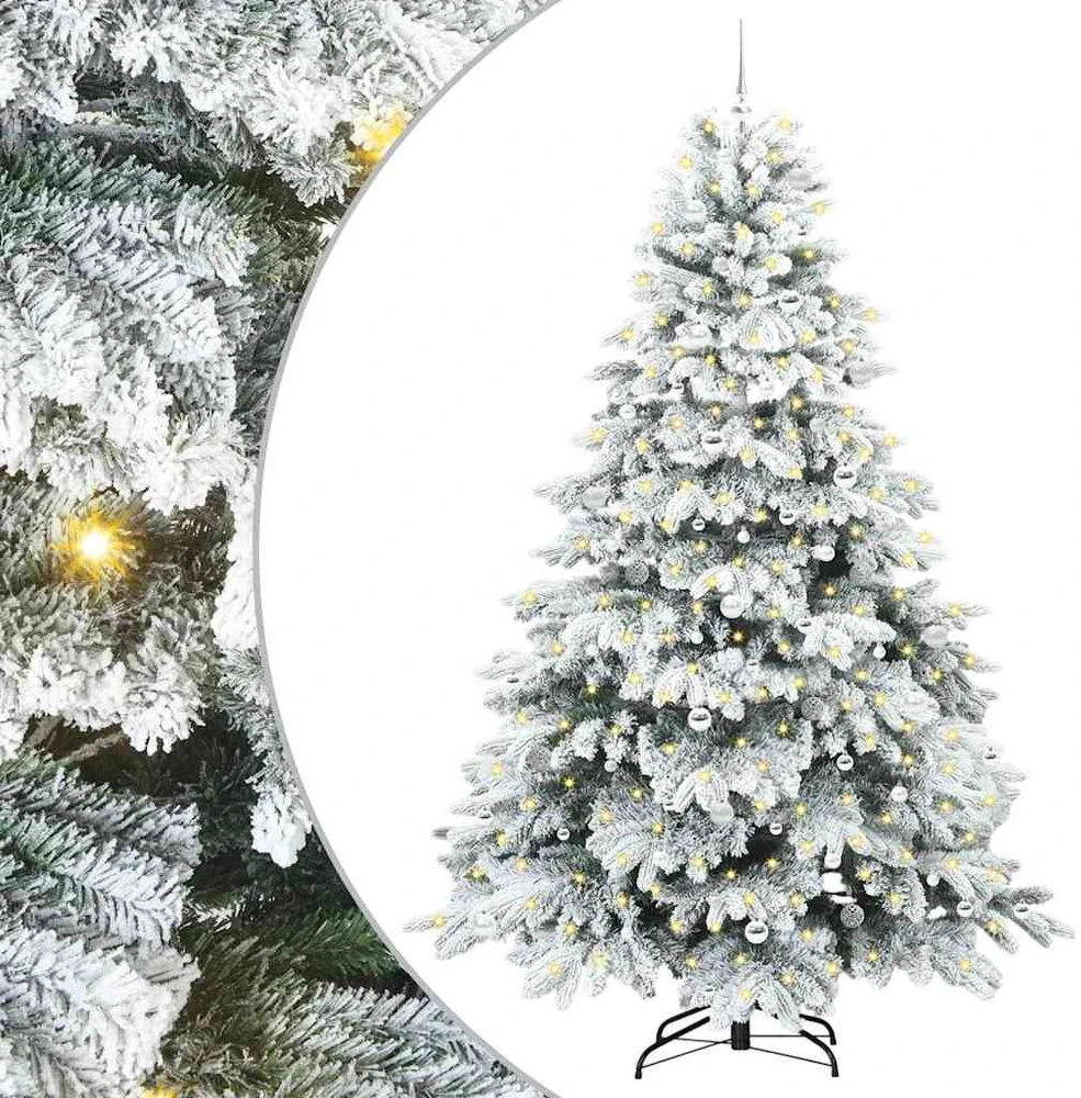 Dirbtinė Sulankstoma Kalėdų Eglutė 240 cm 300 LED Šilta balta