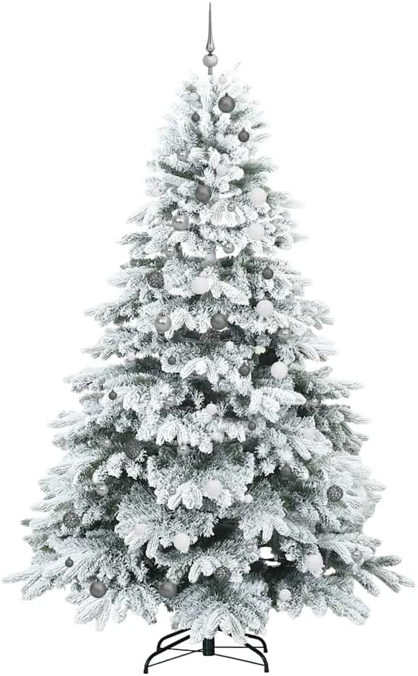 Dirbtinė Sulankstoma Kalėdų Eglutė 240 cm 300 LED Šilta balta