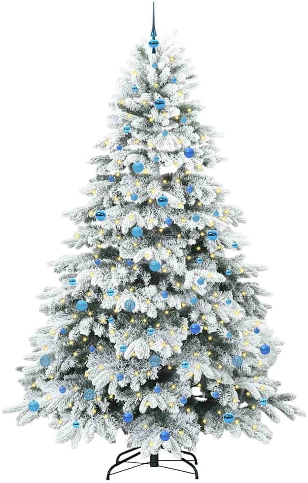 Dirbtinė Sulankstoma Kalėdų Eglutė 240 cm 300 LED Šilta balta