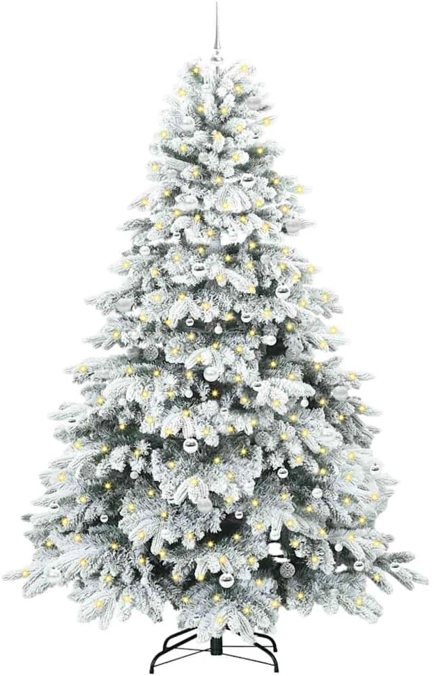 Dirbtinė Sulankstoma Kalėdų Eglutė 240 cm 300 LED Šilta balta